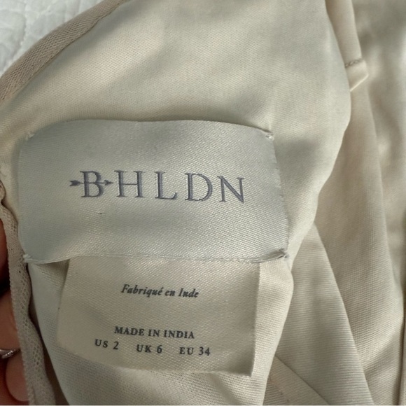 BHLDN NWT Pink and Gold Sleeveless Maxi gown - Picture 13 of 16